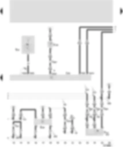 Wiring Diagram  SEAT IBIZA 2003 - Central locking/anti-theft alarm control unit - interior locking switch - driver side - central locking switch (front passenger side)