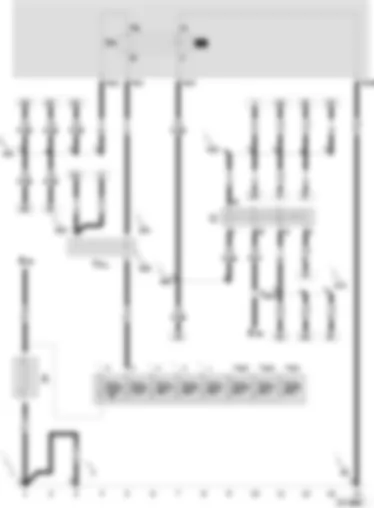 Wiring Diagram  SEAT IBIZA 2000 - Battery - ignition/starter switch - X contact relief relay - terminal 30 junction box