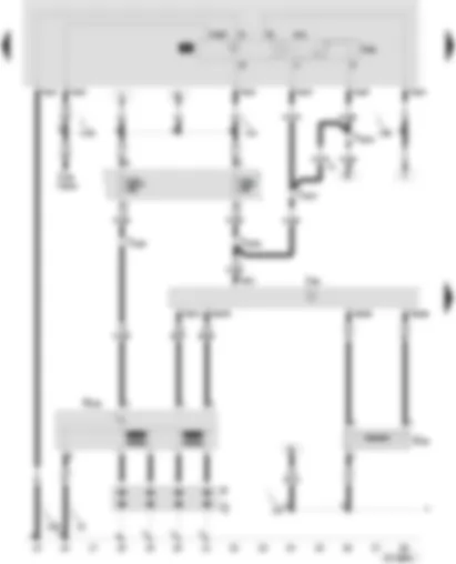 Wiring Diagram  SEAT IBIZA 2001 - Simos control unit - engine revolution sender - ignition transformer - plug cap - spark plugs - fuel cut-off control unit (collision)