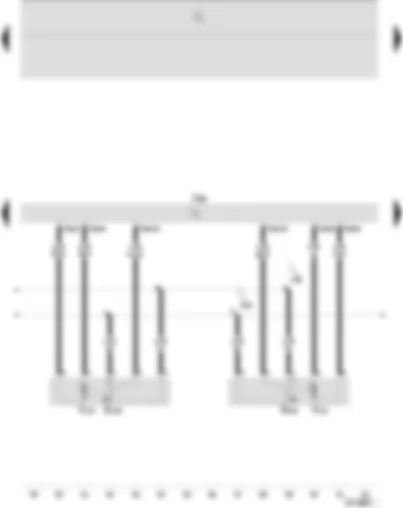 Wiring Diagram  SEAT IBIZA 2004 - Climatronic control unit - defroster flap control motor - air recirculation flap control motor - defroster flap control motor potentiometer