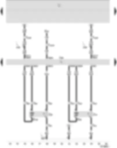 Wiring Diagram  SEAT IBIZA 2009 - Motronic control unit - lambda probe - lambda probes after catalyst