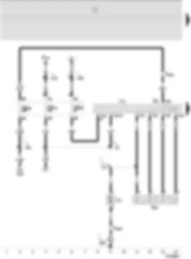 Wiring Diagram  SEAT IBIZA 2009 - Air conditioning system control unit - vent temperature sender - centre - vent temperature sender - footwell - vent temperature sender - evaporator