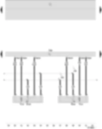 Wiring Diagram  SEAT IBIZA 2005 - Climatronic control unit - defroster flap control motor - air recirculation flap control motor - potentiometer for defroster flap control motor