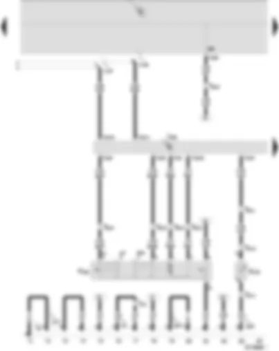 Wiring Diagram  SEAT IBIZA 2005 - Convenience system central control unit - central locking lock unit - driver