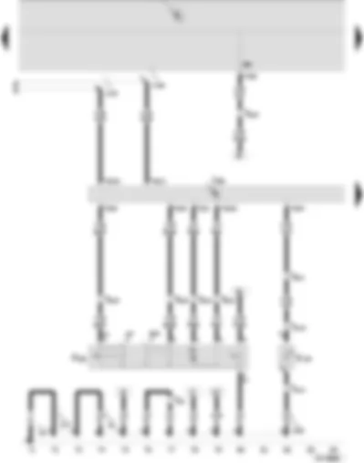 Wiring Diagram  SEAT IBIZA 2002 - Convenience system central control unit - central locking lock unit - driver
