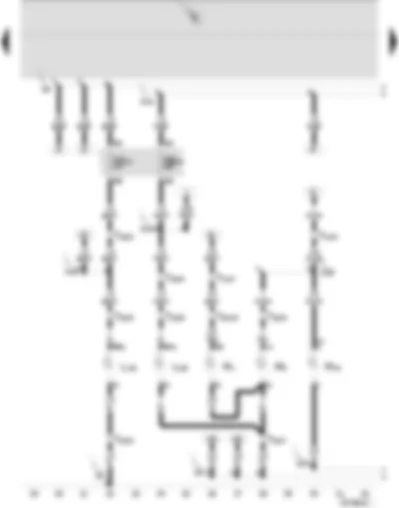 Wiring Diagram  SEAT IBIZA 2002 - Dipped beam bulb - left - main beam bulb - left - side light bulb - left - turn signal bulb - front left and side turn signal - left