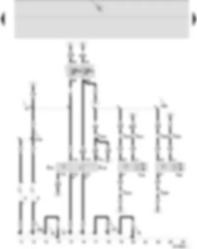 Wiring Diagram  SEAT IBIZA 2003 - Switches and instruments - lighting control - headlight range control adjuster - headlight range control motors left and right - number plate light