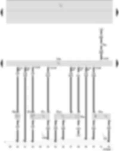 Wiring Diagram  SEAT IBIZA 2002 - 4MV control unit (injection system) - coolant temperature sender - intake manifold pressure sender - intake air temperature sender - exhaust gas recirculation potentiometer