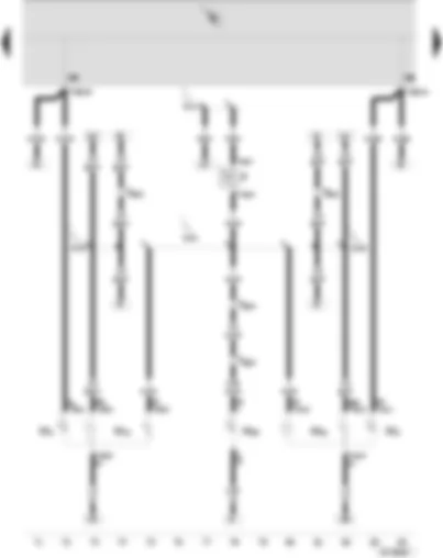 Wiring Diagram  SEAT IBIZA 2003 - Brake and tail light bulb - right - brake and tail light bulb - left - high level brake light bulb - turn signal bulb - rear right