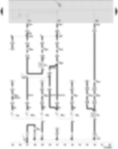 Wiring Diagram  SEAT IBIZA 2003 - Reversing light bulb - right - tail light bulb - right - tail light bulb - left - luggage compartment light switch - reversing light switch
