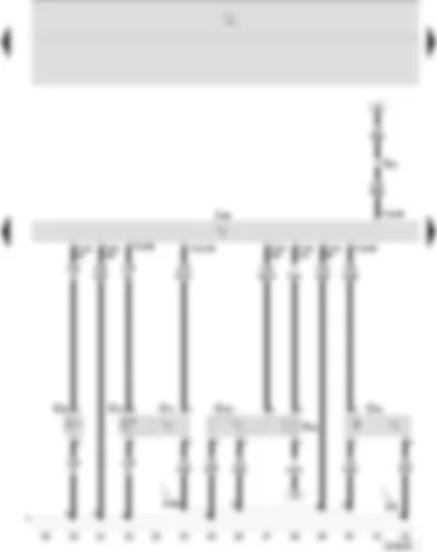 Wiring Diagram  SEAT IBIZA 2004 - 4MV control unit (injection system) - coolant temperature sender - intake manifold pressure sender - intake air temperature sender - Hall sender - exhaust gas recirculation valve
