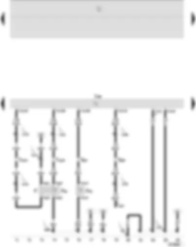 Wiring Diagram  SEAT IBIZA 2003 - Diesel direct injection system control unit - brake light switch - clutch pedal switch