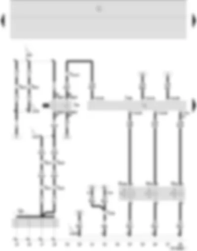 Wiring Diagram  SEAT IBIZA 2003 - Diesel direct injection system control unit - glow plug relay - glow plug (engine) - exhaust gas recirculation valve