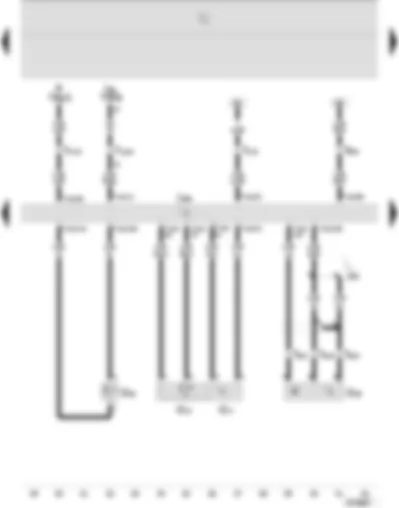 Wiring Diagram  SEAT IBIZA 2003 - Diesel direct injection system control unit - coolant temperature sender - intake manifold pressure sender - engine speed sender