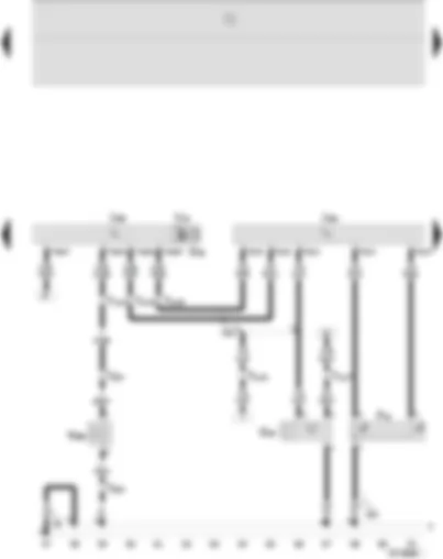 Wiring Diagram  SEAT IBIZA 2003 - Climatronic control unit - radiator fan control unit - compressor regulating valve - air conditioner - radiator fan thermo-switch