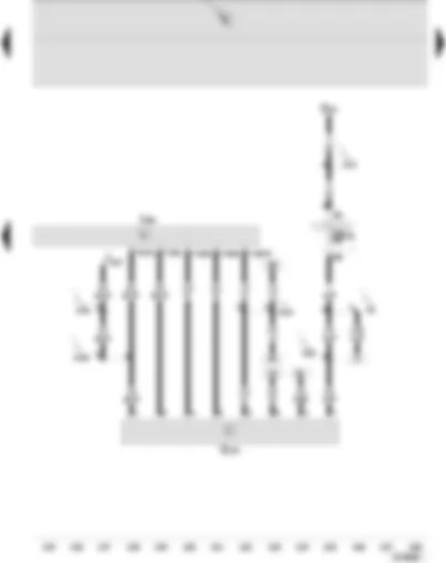 Wiring Diagram  SEAT IBIZA 2004 - Convenience system central control unit - interior monitoring sensor