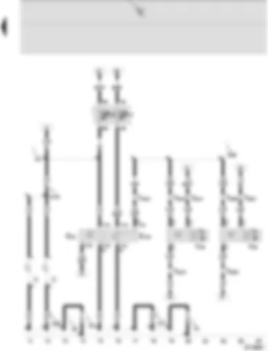 Wiring Diagram  SEAT IBIZA 2003 - Switches and instruments - lighting control - headlight range control adjuster - headlight range control motors left and right - number plate light
