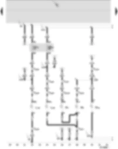 Wiring Diagram  SEAT IBIZA 2004 - Dipped beam bulb - left - main beam bulb - left - side light bulb - left - turn signal bulb - front left and side turn signal - left