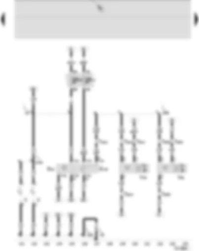 Wiring Diagram  SEAT IBIZA 2004 - Switches and instruments - lighting control - headlight range control adjuster - headlight range control motor - left - headlight range control motor - right