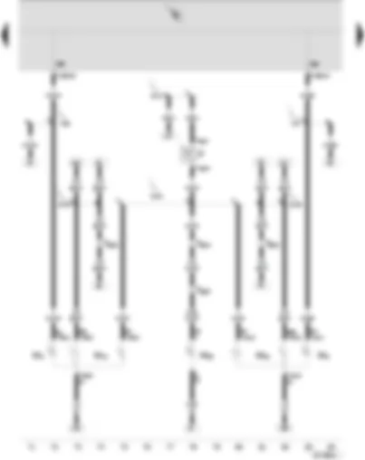 Wiring Diagram  SEAT IBIZA 2004 - Brake and tail light bulb - right - brake and tail light bulb - left - high level brake light bulb - turn signal bulb - rear right