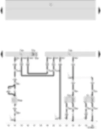 Wiring Diagram  SEAT IBIZA 2002 - Radiator fan control unit - air conditioning system control unit - radiator fan - radiator fan - right