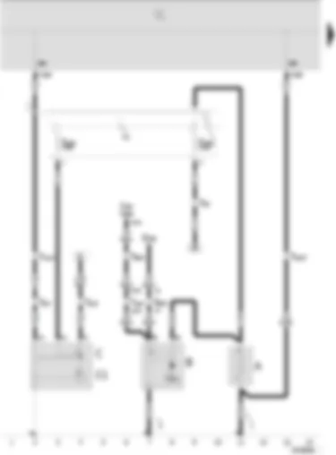 Wiring Diagram  SEAT IBIZA 2006 - Battery - starter - alternator - voltage regulator - fuse holder battery