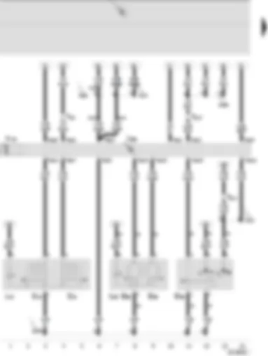 Wiring Diagram  SEAT IBIZA 2007 - Driver door control unit - front left window regulator switch - front right window regulator switch in driver door
