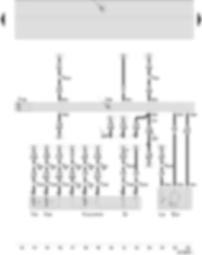 Wiring Diagram  SEAT IBIZA 2009 - Front passenger door control unit - front passenger side mirror adjustment motor - front passenger side folding mirror motor - window regulator switch in front passenger door - front passenger side heated exterior mirror