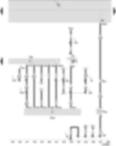 Wiring Diagram  SEAT IBIZA 2009 - Convenience system central control unit - interior monitoring sensor - bonnet contact switch