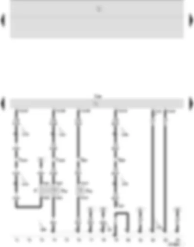 Wiring Diagram  SEAT IBIZA 2006 - Diesel direct injection system control unit - brake light switch - clutch pedal switch