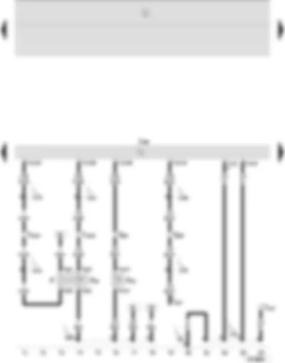 Wiring Diagram  SEAT IBIZA 2009 - Brake light switch - clutch pedal switch - diesel direct injection system control unit