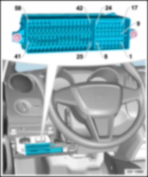 SEAT IBIZA 2015 Fuses (SC) in fuse holder C, under left dash panel