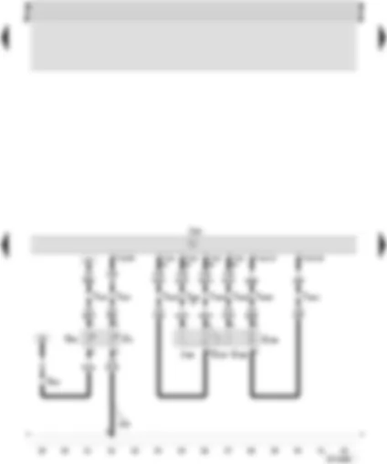 Wiring Diagram  SEAT INCA 2001 - Control unit for Marelli 4LV (injection system) - coolant temperature sender - throttle valve control unit