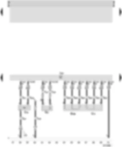 Wiring Diagram  SEAT INCA 2001 - Marelli 4LV control unit (injection system) - engine revolution sender - knock sensor 1 - accelerator position sender