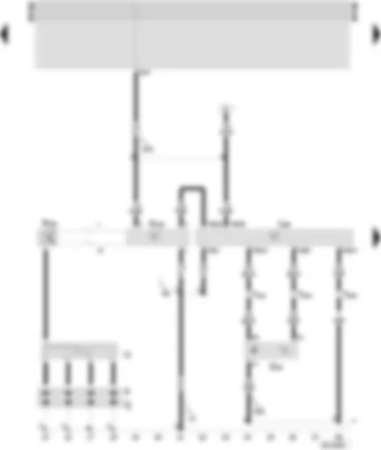 Wiring Diagram  SEAT INCA 2001 - Motronic control unit - ignition transformer - ignition transformer output stage - hall sender