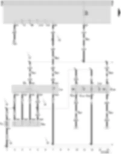 Wiring Diagram  SEAT INCA 2003 - Fresh air blower switch - air conditioner switch - fresh air/air recirculating flap switch