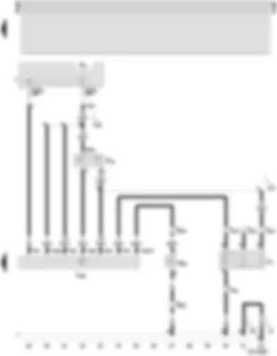 Wiring Diagram  SEAT INCA 2001 - Control unit for coolant fan - coolant fan thermo-switch - air conditioning magnetic coupling