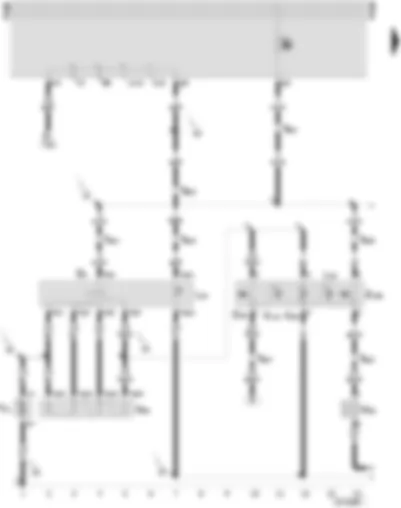 Wiring Diagram  SEAT INCA 2003 - Fresh air ventilation switch - air conditioning switch - fresh and circulating air flap switch - two-way valve for fresh and circulating air