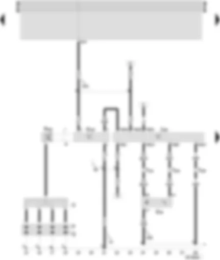 Wiring Diagram  SEAT INCA 2002 - Motronic control unit - ignition transformer - ignition transformer output stage - Hall sender