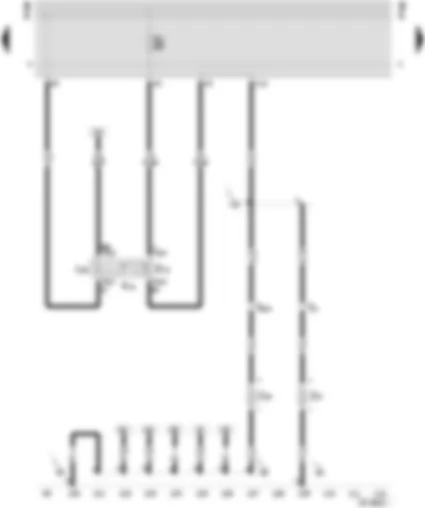 Wiring Diagram  SEAT INCA 2003 - Heated rear window switch - heated rear window warning lamp - heated rear window switch bulb - heated rear window - left wing door