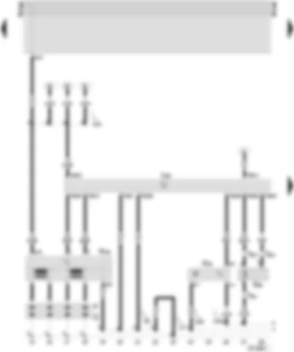 Wiring Diagram  SEAT INCA 2002 - Motronic control unit - engine speed sender - ignition transformer - hall sender