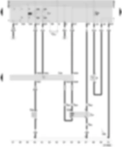 Wiring Diagram  SEAT INCA 2001 - Motronic control unit - lambda probe - activated charcoal filter system solenoid valve 1 - fuel pump relay - brake light switch - lambda probe heater