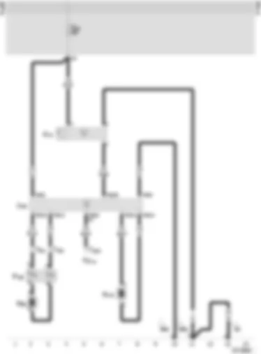 Wiring Diagram  SEAT INCA 2002 - Airbag control unit - Airbag warning lamp - Airbag igniter - driver