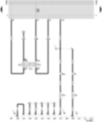 Wiring Diagram  SEAT INCA 2003 - Heated rear window switch - heated rear window warning lamp - heated rear window switch bulb - heated rear window - left wing door