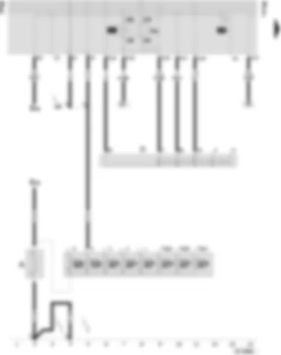 Wiring Diagram  SEAT INCA 2003 - Battery - ignition/starter switch - X contact relief relay