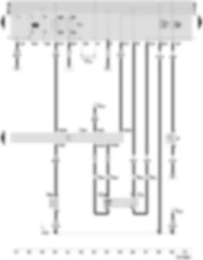 Wiring Diagram  SEAT INCA 2003 - Motronic control unit - lambda probe - Activated charcoal filter system solenoid valve 1 - fuel pump relay - brake light switch