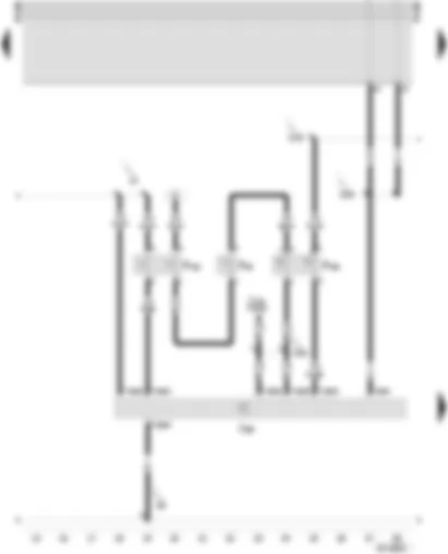 Wiring Diagram  SEAT INCA 2003 - Radiator fan control unit - ambient temperature switch - air conditioner pressure switch