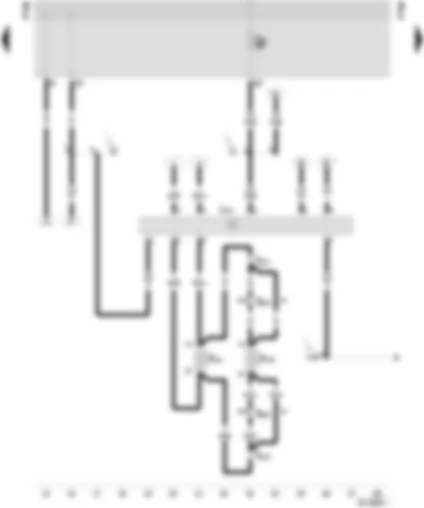 Wiring Diagram  SEAT INCA 2002 - Radio/telephone loudspeaker switch-over relay - treble loudspeaker front left - bass loudspeaker - front left