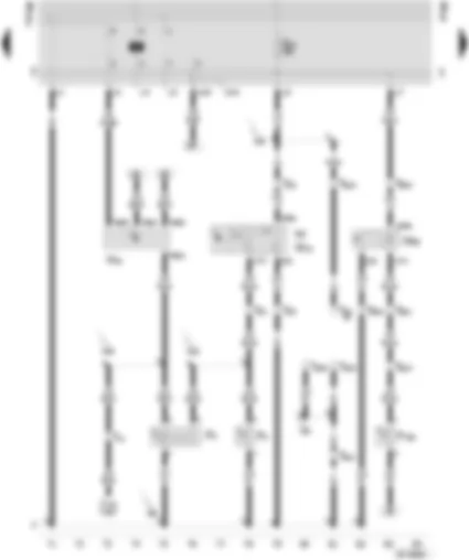 Wiring Diagram  SEAT INCA 2003 - Lights switched on warning buzzer - interior light - front - reading light - front passenger