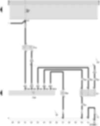 Wiring Diagram  SEAT INCA 2001 - Radiator fan control unit - radiator fan thermo-switch - air conditioning system magnetic coupling - radiator fan